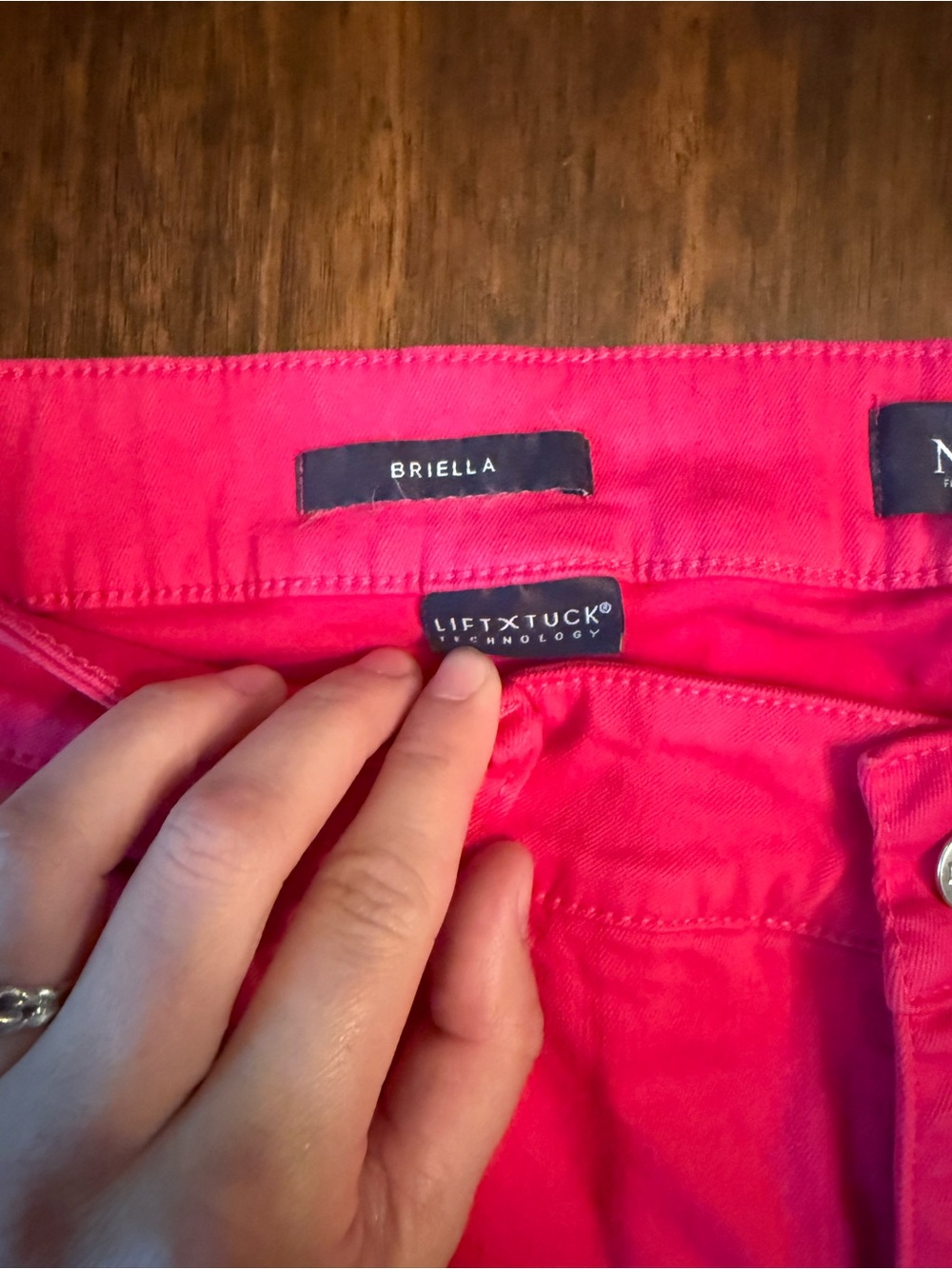 NYDJ Briella Pink Women’s Bermuda Shorts - Picture 2 of 5